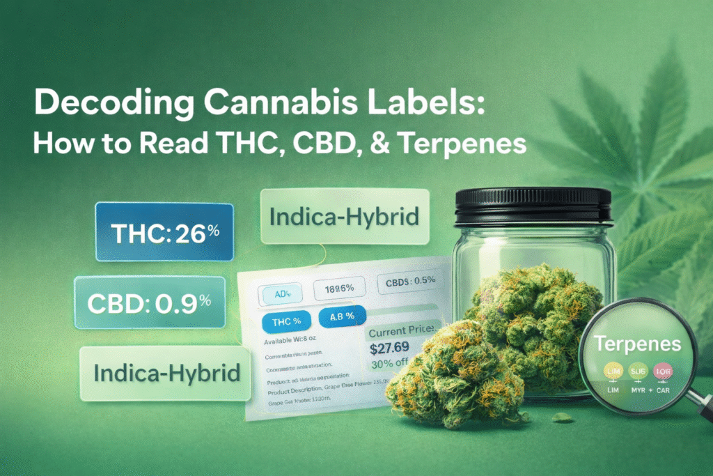 Cannabis Labels & Product Info: How to Read THC, CBD, Terpenes